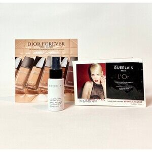 4 Piece Luxury Beauty Sample Bundle - Dior, Guerlain, YSL & Cover FX